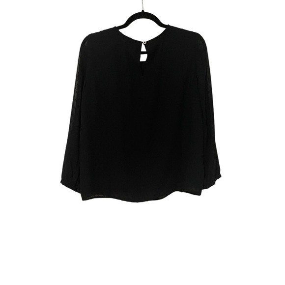 J. Crew Navy Ruffle Detail Blouse - Picture 3 of 4